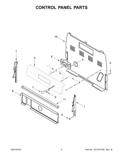 CONTROL PANEL PARTS