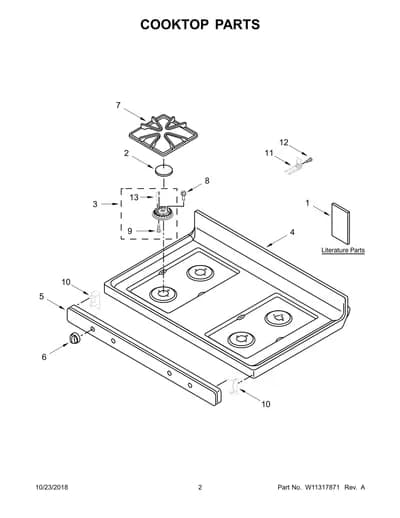 COOKTOP PARTS