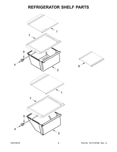 REFRIGERATOR SHELF PARTS