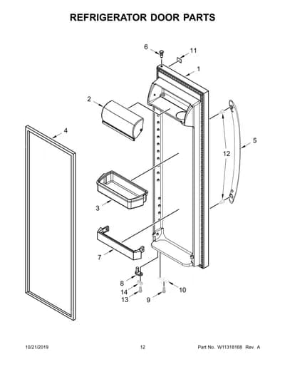 REFRIGERATOR DOOR PARTS