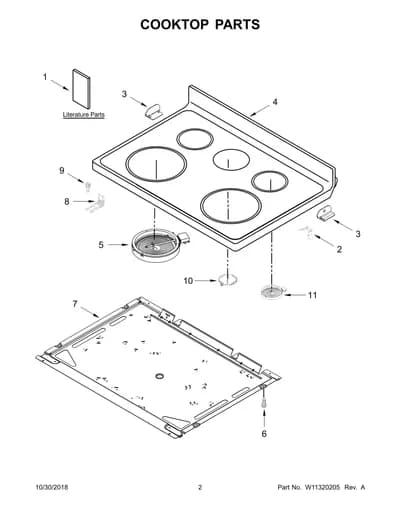 COOKTOP PARTS