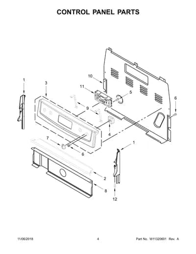 CONTROL PANEL PARTS