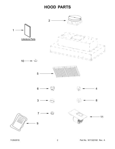 HOOD PARTS