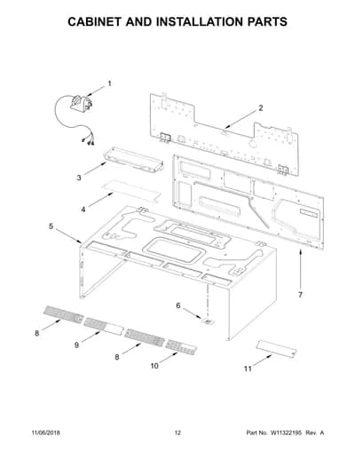 CABINET AND INSTALLATION PARTS