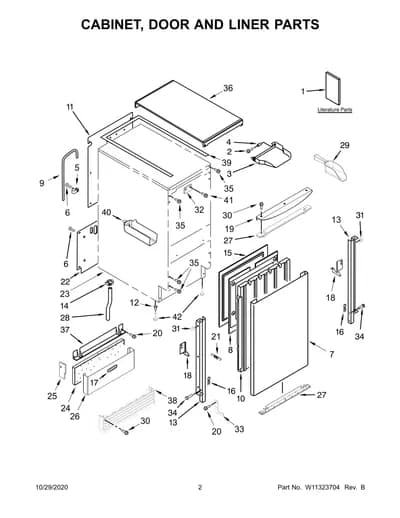 CABINET, DOOR AND LINER PARTS