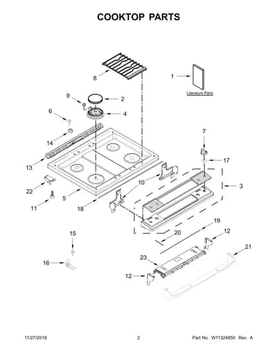 COOKTOP PARTS
