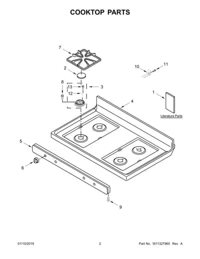 COOKTOP PARTS
