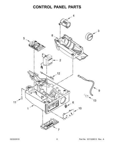 CONTROL PANEL PARTS