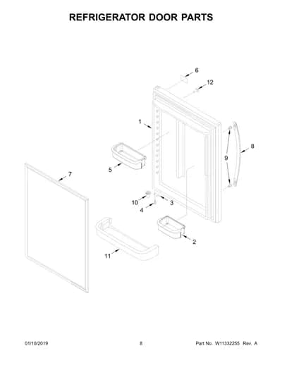 REFRIGERATOR DOOR PARTS