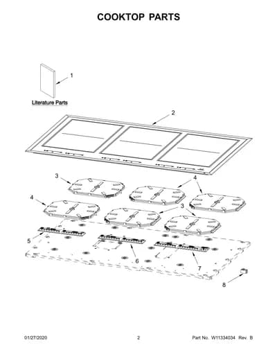 COOKTOP PARTS