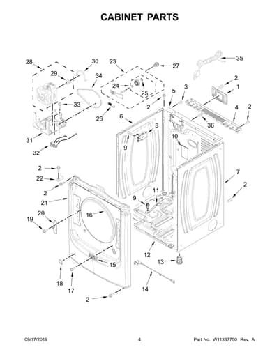 CABINET PARTS