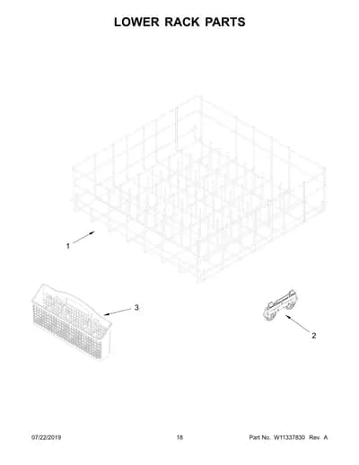 LOWER RACK PARTS