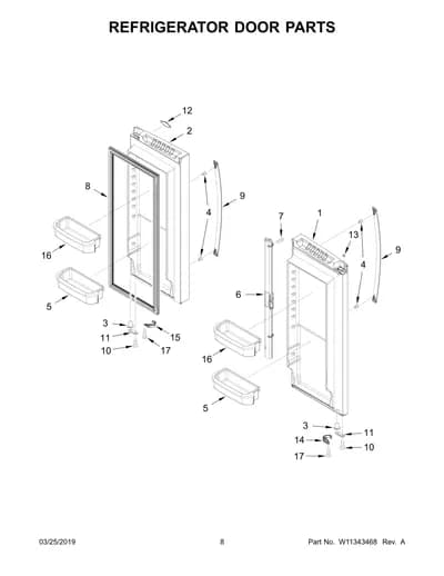 REFRIGERATOR DOOR PARTS