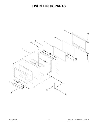 OVEN DOOR PARTS