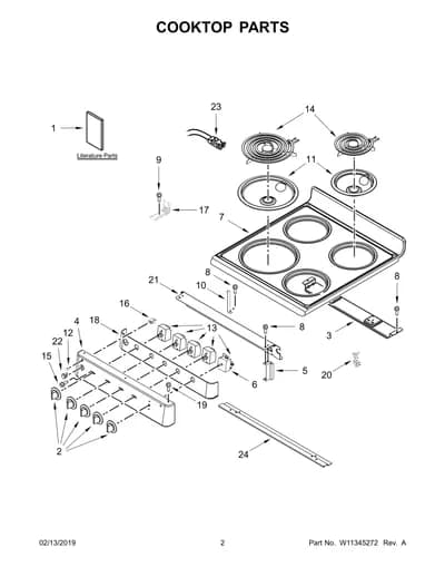 COOKTOP PARTS