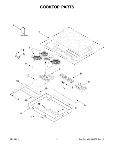 COOKTOP PARTS