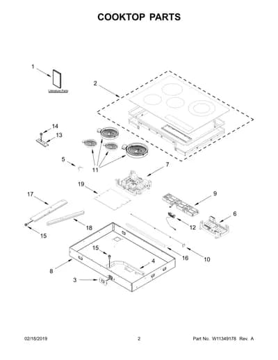 COOKTOP PARTS