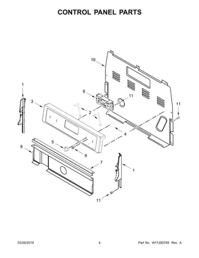 CONTROL PANEL PARTS