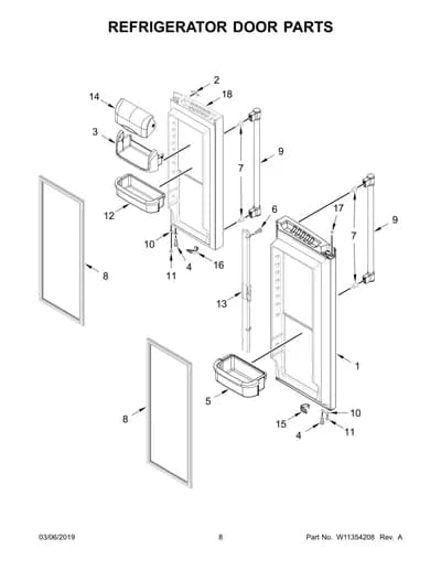 REFRIGERATOR DOOR PARTS