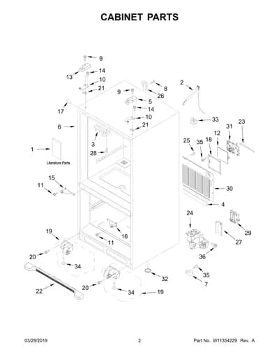 CABINET PARTS