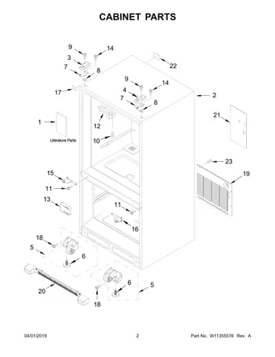CABINET PARTS