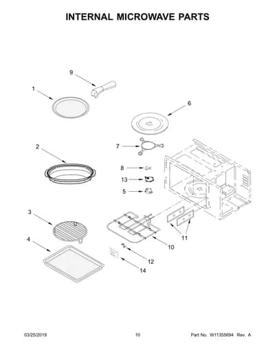 INTERNAL MICROWAVE PARTS