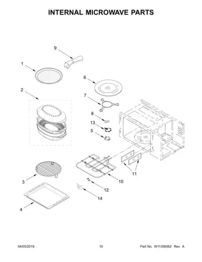 INTERNAL MICROWAVE PARTS