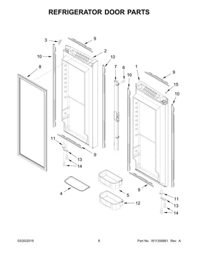 REFRIGERATOR DOOR PARTS