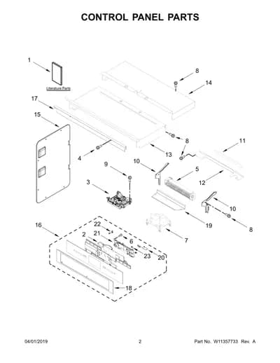 CONTROL PANEL PARTS