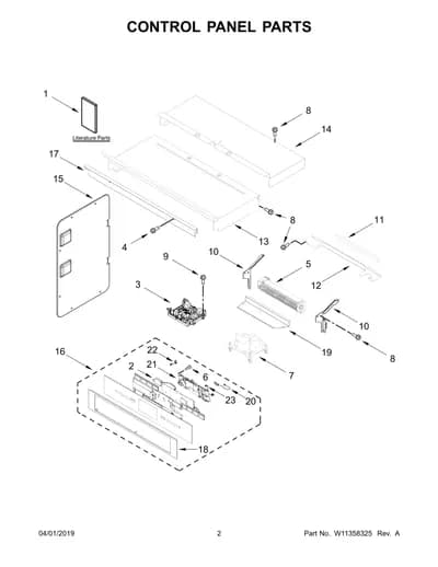 CONTROL PANEL PARTS
