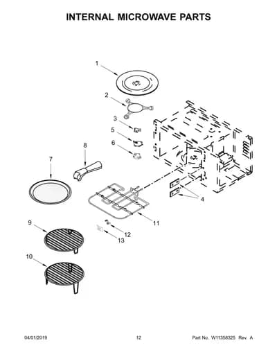 INTERNAL MICROWAVE PARTS