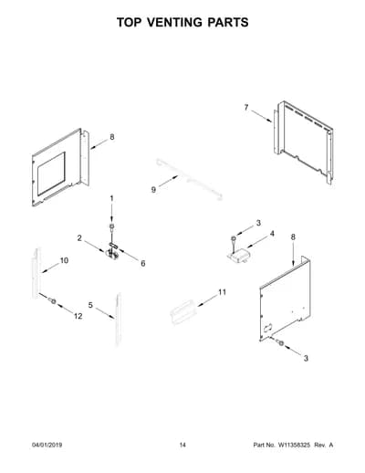 TOP VENTING PARTS
