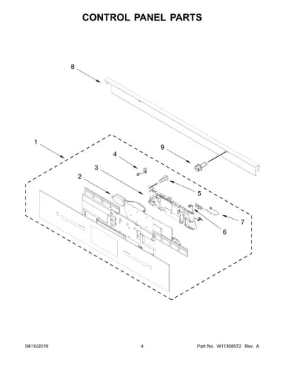 CONTROL PANEL PARTS