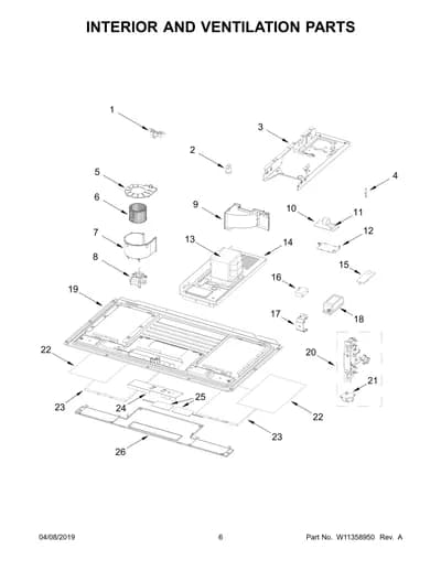 INTERIOR AND VENTILATION PARTS