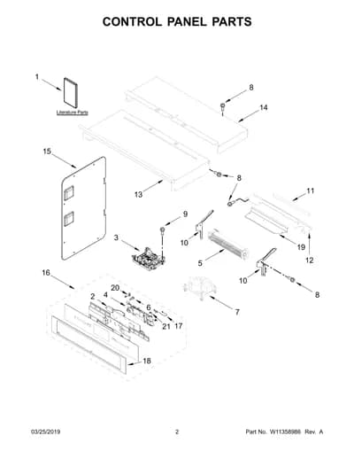 CONTROL PANEL PARTS