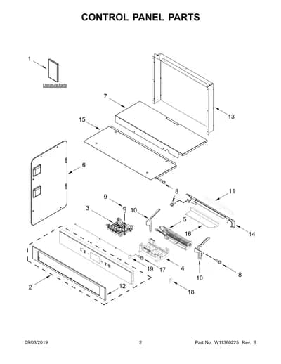 CONTROL PANEL PARTS