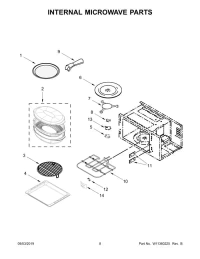 INTERNAL MICROWAVE PARTS