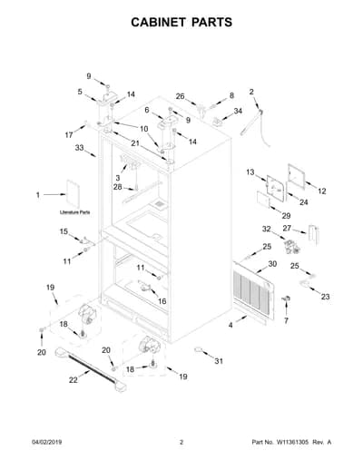 CABINET PARTS