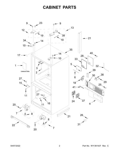 CABINET PARTS