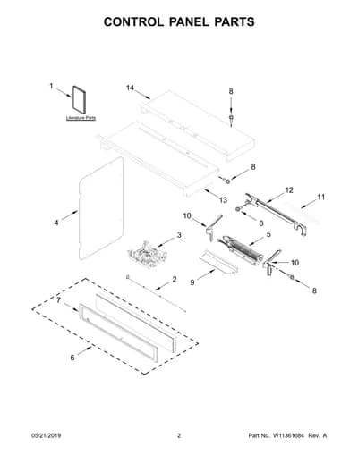 CONTROL PANEL PARTS