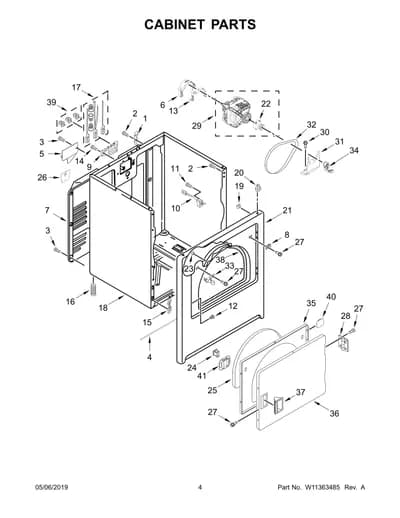 CABINET PARTS