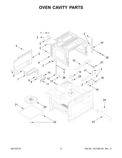 OVEN CAVITY PARTS