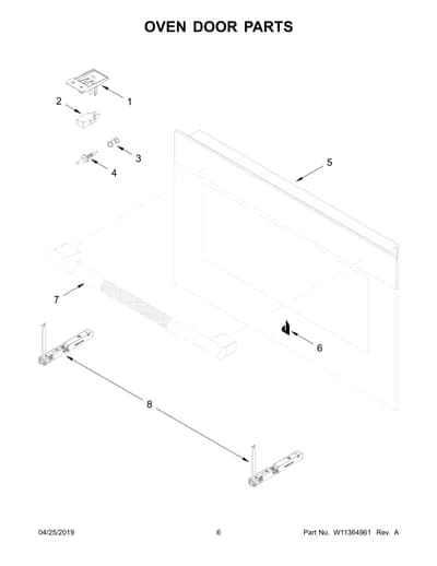 OVEN DOOR PARTS