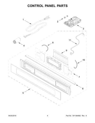 CONTROL PANEL PARTS