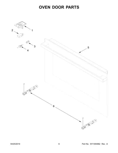 OVEN DOOR PARTS