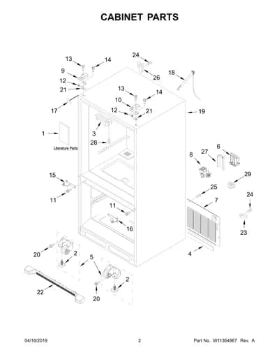 CABINET PARTS