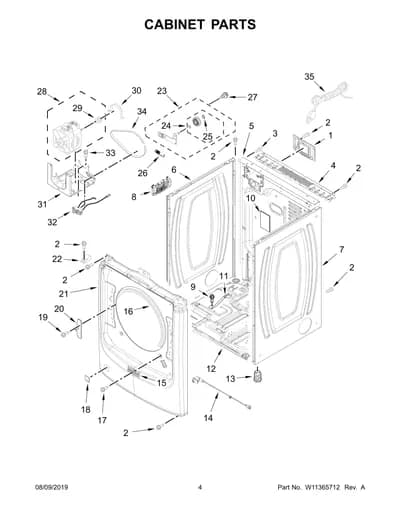 CABINET PARTS