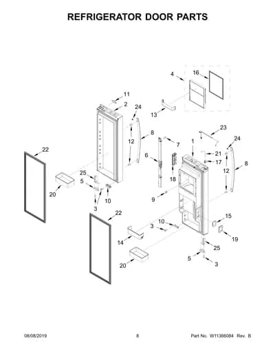 REFRIGERATOR DOOR PARTS