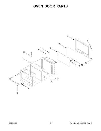 OVEN DOOR PARTS