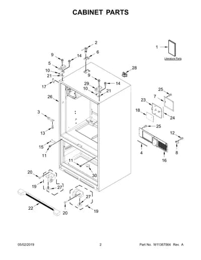 CABINET PARTS